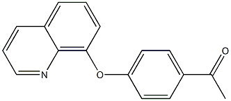 1-[4-(quinolin-8-yloxy)phenyl]ethan-1-one Struktur