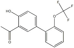 1-[4-hydroxy-2'-(trifluoromethoxy)-1,1'-biphenyl-3-yl]ethanone Struktur