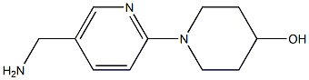 1-[5-(aminomethyl)pyridin-2-yl]piperidin-4-ol Struktur