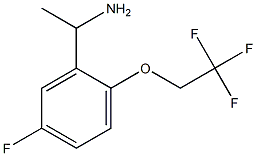 1-[5-fluoro-2-(2,2,2-trifluoroethoxy)phenyl]ethan-1-amine Struktur