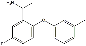 1-[5-fluoro-2-(3-methylphenoxy)phenyl]ethan-1-amine Struktur