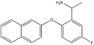 1-[5-fluoro-2-(naphthalen-2-yloxy)phenyl]ethan-1-amine Struktur