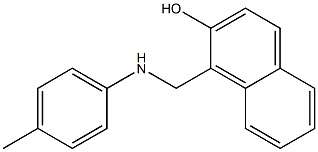 1-{[(4-methylphenyl)amino]methyl}naphthalen-2-ol Struktur