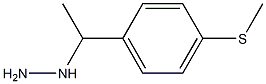 1-{1-[4-(methylsulfanyl)phenyl]ethyl}hydrazine Struktur