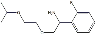 1-{1-amino-2-[2-(propan-2-yloxy)ethoxy]ethyl}-2-fluorobenzene Struktur