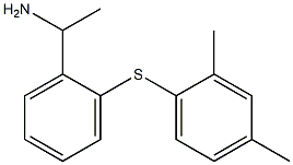 1-{2-[(2,4-dimethylphenyl)sulfanyl]phenyl}ethan-1-amine Struktur