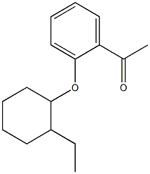 1-{2-[(2-ethylcyclohexyl)oxy]phenyl}ethan-1-one Struktur