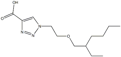 1-{2-[(2-ethylhexyl)oxy]ethyl}-1H-1,2,3-triazole-4-carboxylic acid Struktur