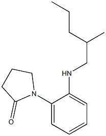 1-{2-[(2-methylpentyl)amino]phenyl}pyrrolidin-2-one Struktur