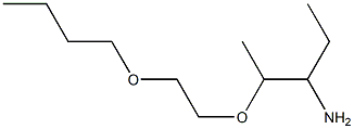 1-{2-[(3-aminopentan-2-yl)oxy]ethoxy}butane Struktur