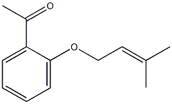 1-{2-[(3-methylbut-2-en-1-yl)oxy]phenyl}ethan-1-one Struktur