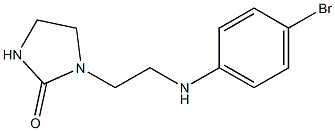 1-{2-[(4-bromophenyl)amino]ethyl}imidazolidin-2-one Struktur