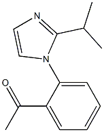 1-{2-[2-(propan-2-yl)-1H-imidazol-1-yl]phenyl}ethan-1-one Struktur