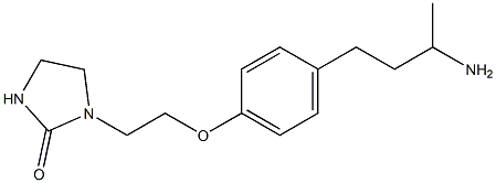 1-{2-[4-(3-aminobutyl)phenoxy]ethyl}imidazolidin-2-one Struktur