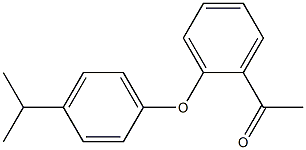 1-{2-[4-(propan-2-yl)phenoxy]phenyl}ethan-1-one Struktur