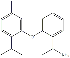 1-{2-[5-methyl-2-(propan-2-yl)phenoxy]phenyl}ethan-1-amine Struktur