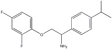 1-{2-amino-2-[4-(propan-2-yl)phenyl]ethoxy}-2,4-difluorobenzene Struktur