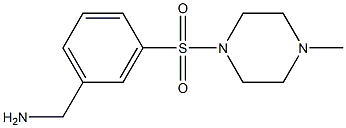 1-{3-[(4-methylpiperazin-1-yl)sulfonyl]phenyl}methanamine Struktur