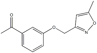 1-{3-[(5-methyl-1,2-oxazol-3-yl)methoxy]phenyl}ethan-1-one Struktur