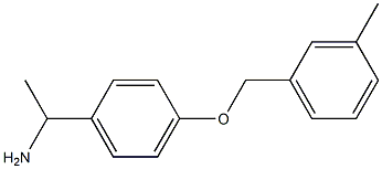 1-{4-[(3-methylbenzyl)oxy]phenyl}ethanamine Struktur