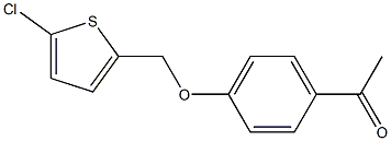 1-{4-[(5-chlorothiophen-2-yl)methoxy]phenyl}ethan-1-one Struktur