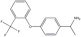 1-{4-[2-(trifluoromethyl)phenoxy]phenyl}ethan-1-amine Struktur