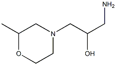 1-amino-3-(2-methylmorpholin-4-yl)propan-2-ol Struktur