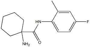 1-amino-N-(4-fluoro-2-methylphenyl)cyclohexanecarboxamide Struktur