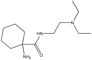 1-amino-N-[2-(diethylamino)ethyl]cyclohexanecarboxamide Struktur