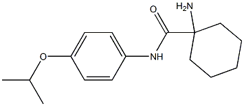 1-amino-N-[4-(propan-2-yloxy)phenyl]cyclohexane-1-carboxamide Struktur