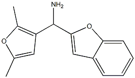 1-benzofuran-2-yl(2,5-dimethylfuran-3-yl)methanamine Struktur