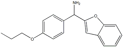 1-benzofuran-2-yl(4-propoxyphenyl)methanamine Struktur