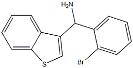 1-benzothiophen-3-yl(2-bromophenyl)methanamine Struktur