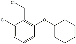 1-chloro-2-(chloromethyl)-3-(cyclohexyloxy)benzene Struktur