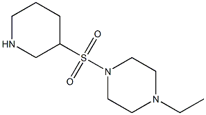 1-ethyl-4-(piperidin-3-ylsulfonyl)piperazine Struktur