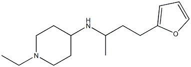 1-ethyl-N-[4-(furan-2-yl)butan-2-yl]piperidin-4-amine Struktur