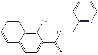 1-hydroxy-N-(pyridin-2-ylmethyl)naphthalene-2-carboxamide Struktur