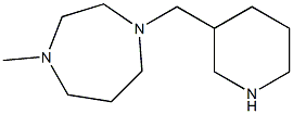 1-methyl-4-(piperidin-3-ylmethyl)-1,4-diazepane Struktur