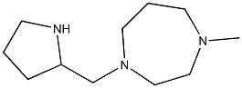 1-methyl-4-(pyrrolidin-2-ylmethyl)-1,4-diazepane Struktur