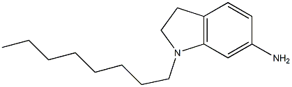 1-octyl-2,3-dihydro-1H-indol-6-amine Struktur