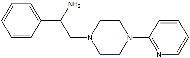 1-phenyl-2-[4-(pyridin-2-yl)piperazin-1-yl]ethan-1-amine Struktur