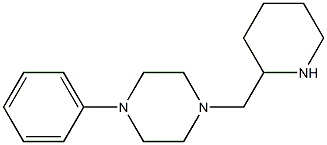 1-phenyl-4-(piperidin-2-ylmethyl)piperazine Struktur