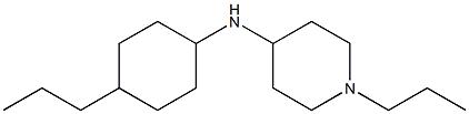 1-propyl-N-(4-propylcyclohexyl)piperidin-4-amine Struktur