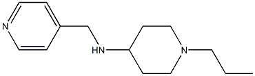 1-propyl-N-(pyridin-4-ylmethyl)piperidin-4-amine Struktur