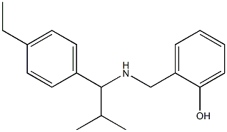 2-({[1-(4-ethylphenyl)-2-methylpropyl]amino}methyl)phenol Struktur