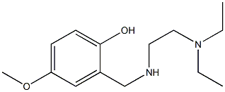 2-({[2-(diethylamino)ethyl]amino}methyl)-4-methoxyphenol Struktur