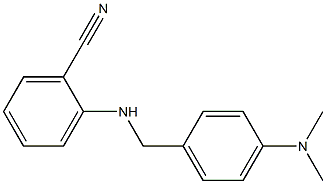 2-({[4-(dimethylamino)phenyl]methyl}amino)benzonitrile Struktur