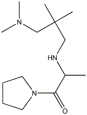 2-({2-[(dimethylamino)methyl]-2-methylpropyl}amino)-1-(pyrrolidin-1-yl)propan-1-one Struktur