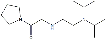 2-({2-[bis(propan-2-yl)amino]ethyl}amino)-1-(pyrrolidin-1-yl)ethan-1-one Struktur