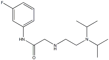 2-({2-[bis(propan-2-yl)amino]ethyl}amino)-N-(3-fluorophenyl)acetamide Struktur